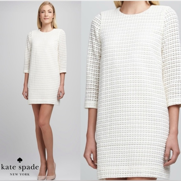 kate spade White Textured Dress - Picture 1 of 16
